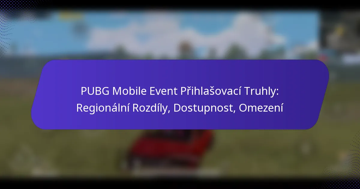 PUBG Mobile Event Přihlašovací Truhly: Regionální Rozdíly, Dostupnost, Omezení